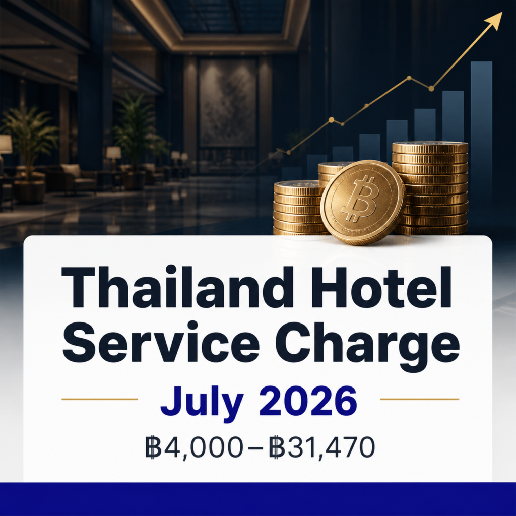 ค่าบริการโรงแรมในประเทศไทย